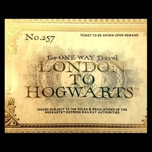 Harry Potter train ticket